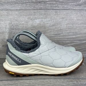 Merrell Antora 3 Thermo Moc Women’s Sz 8 Warm 100gr Quilted Gray Vibram Boots